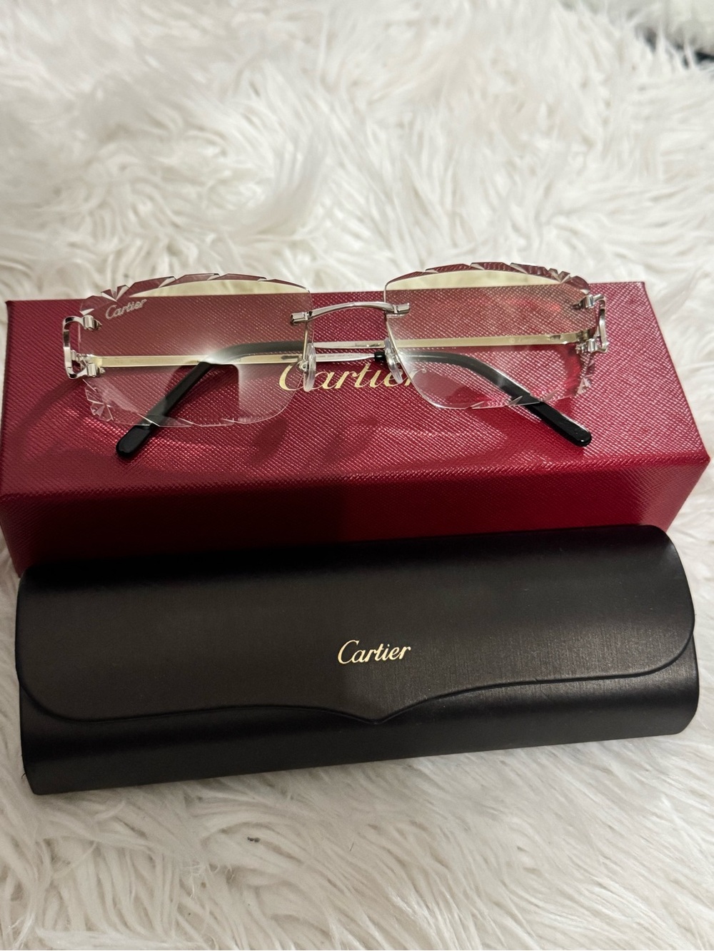 Custom Cartier Diamond-cut Lenses